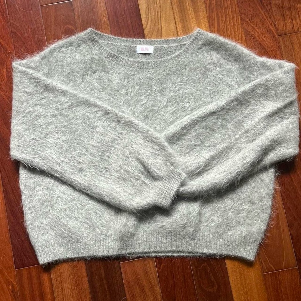 Alvii Grey Mohair Sweater